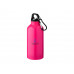 Бутылка "Oregon" с карабином 400мл, неоновый розовый с нанесением логотипа компании