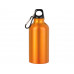 Бутылка "Hip S" с карабином 400мл, оранжевый (P) с нанесением логотипа компании