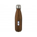 Cove бутылка из нержавеющей стали объемом 500 мл с вакуумной изоляцией и деревянным принтом, дерево с нанесением логотипа компании