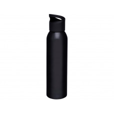 Спортивная бутылка Sky объемом 650 мл, черный с нанесением логотипа компании