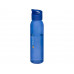 Спортивная бутылка Sky из стекла объемом 500 мл, cиний с нанесением логотипа компании