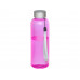 Bodhi бутылка для воды из вторичного ПЭТ объемом 500 мл - пурпурный розовый прозрачный с нанесением логотипа компании