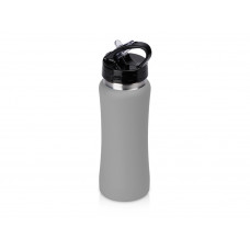 Бутылка для воды "Bottle C1", сталь, soft touch, 600 мл, серый с нанесением логотипа компании