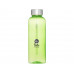 Bodhi бутылка для воды из вторичного ПЭТ объемом 500 мл - лайм прозрачный с нанесением логотипа компании
