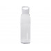 Бутылка для воды Sky из переработанной пластмассы объемом 650 мл - Белый с нанесением логотипа компании