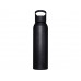 Спортивная бутылка Sky объемом 650 мл, черный с нанесением логотипа компании