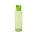 Бутылка для воды Sky из переработанной пластмассы объемом 650 мл - Зеленый с нанесением логотипа компании
