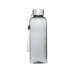 Bodhi бутылка для воды из вторичного ПЭТ объемом 500 мл - черный прозрачный с нанесением логотипа компании