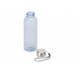 Бутылка для воды Kato из RPET, 500мл, голубой с нанесением логотипа компании