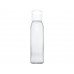 Спортивная бутылка Sky из стекла объемом 500 мл, белый с нанесением логотипа компании