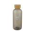 Бутылка для воды Ziggs из переработанной пластмассы объемом 950 мл - темно-серый с нанесением логотипа компании