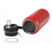 Термобутылка «Хэйду» с двойными стенками и корпусом из переработанной нержавеющей стали, красный с нанесением логотипа компании Термобутылка «Хэйду» с двойными стенками и корпусом из переработанной нержавеющей стали, красный с нанесением логотипа компании