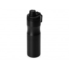 Бутылка для воды «Supply» Waterline, нерж сталь, 850 мл, черный с нанесением логотипа компании
