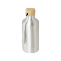 Бутылка для воды Malpeza из переработанного алюминия, 500 мл - Серебряный