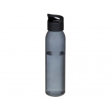 Спортивная бутылка Sky из стекла объемом 500 мл, черный с нанесением логотипа компании