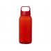 Бутылка для воды Bebo из переработанной пластмассы объемом 450 мл - Красный с нанесением логотипа компании