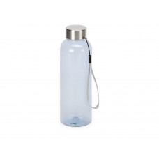 Бутылка для воды Kato из RPET, 500мл, голубой с нанесением логотипа компании