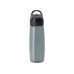 Бутылка c кнопкой "Tank", тритан, 680мл Waterline, серый с нанесением логотипа компании