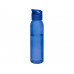 Спортивная бутылка Sky из стекла объемом 500 мл, cиний с нанесением логотипа компании