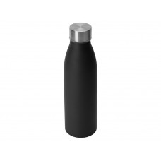 Стальная бутылка "Rely", 650 мл, черный матовый (P)