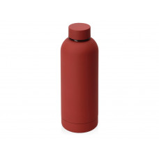 Вакуумная термобутылка "Cask" Waterline, soft touch, 500 мл, красный (P) с нанесением логотипа компании