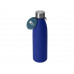 Стальная бутылка "Rely", 650 мл, синий матовый (P) с нанесением логотипа компании