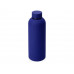 Вакуумная термобутылка "Cask" Waterline, soft touch, 500 мл, синий с нанесением логотипа компании