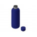 Вакуумная термобутылка "Cask" Waterline, soft touch, 500 мл, синий с нанесением логотипа компании