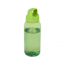 Бутылка для воды Bebo из переработанной пластмассы объемом 450 мл - Зеленый с нанесением логотипа компании