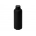 Вакуумная термобутылка "Cask" Waterline, soft touch, 500 мл, черный (Р) с нанесением логотипа компании
