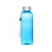 Bodhi бутылка для воды из вторичного ПЭТ объемом 500 мл - светло-голубой прозрачный с нанесением логотипа компании