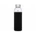 Спортивная бутылка Bodhi из стекла объемом 500 мл, черный с нанесением логотипа компании