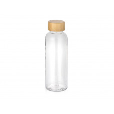 Бутылка из переработанного пластика "Kato Bamboo" с бамбуковой крышкой, 500 мл