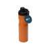 Бутылка для воды «Supply» Waterline, нерж сталь, 850 мл, оранжевый/черный с нанесением логотипа компании