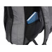 Расширяющийся рюкзак Slimbag для ноутбука 15,6", серый с нанесением логотипа компании