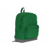 Рюкзак Shammy с эко-замшей для ноутбука 15", зеленый с нанесением логотипа компании