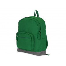 Рюкзак Shammy с эко-замшей для ноутбука 15", зеленый с нанесением логотипа компании
