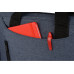 Сумка для ноутбука Wing с вертикальным наружным карманом, синий с нанесением логотипа компании