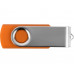 Флеш-карта USB 2.0 16 Gb «Квебек», оранжевый с нанесением логотипа компании