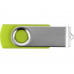 Флеш-карта USB 2.0 32 Gb «Квебек», зеленое яблоко с нанесением логотипа компании