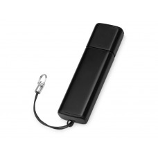 Флеш-карта USB 2.0 16 Gb металлическая с колпачком "Borgir", черный с нанесением логотипа компании