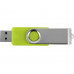Флеш-карта USB 2.0 8 Gb «Квебек», зеленое яблоко с нанесением логотипа компании