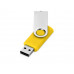 Флеш-карта USB 2.0 8 Gb «Квебек», желтый с нанесением логотипа компании