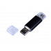 USB-флешка на 32 Гб c двумя дополнительными разъемами MicroUSB и TypeC, черный с нанесением логотипа компании