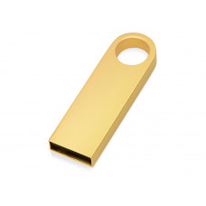 USB 2.0-флешка на 8 Гб с мини чипом и круглым отверстием, золотистыйй