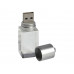 USB-флешка на 16 ГБ,micro USB  серебро с нанесением логотипа компании