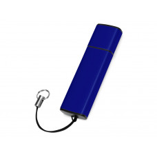 Флеш-карта USB 2.0 16 Gb металлическая с колпачком "Borgir", темно-синий с нанесением логотипа компании