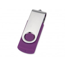 Флеш-карта USB 2.0 32 Gb «Квебек», фиолетовый с нанесением логотипа компании