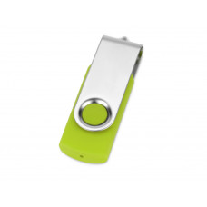 Флеш-карта USB 2.0 16 Gb «Квебек», зеленое яблоко с нанесением логотипа компании
