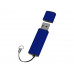 Флеш-карта USB 2.0 16 Gb металлическая с колпачком "Borgir", темно-синий с нанесением логотипа компании